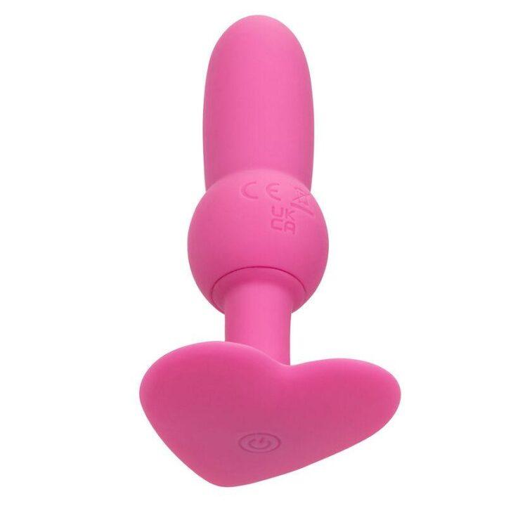 CALEXOTICS - FIRST TIME PLUG ANAL SONDA DE CONTAS 10 VIBRAÇÕES ROSA