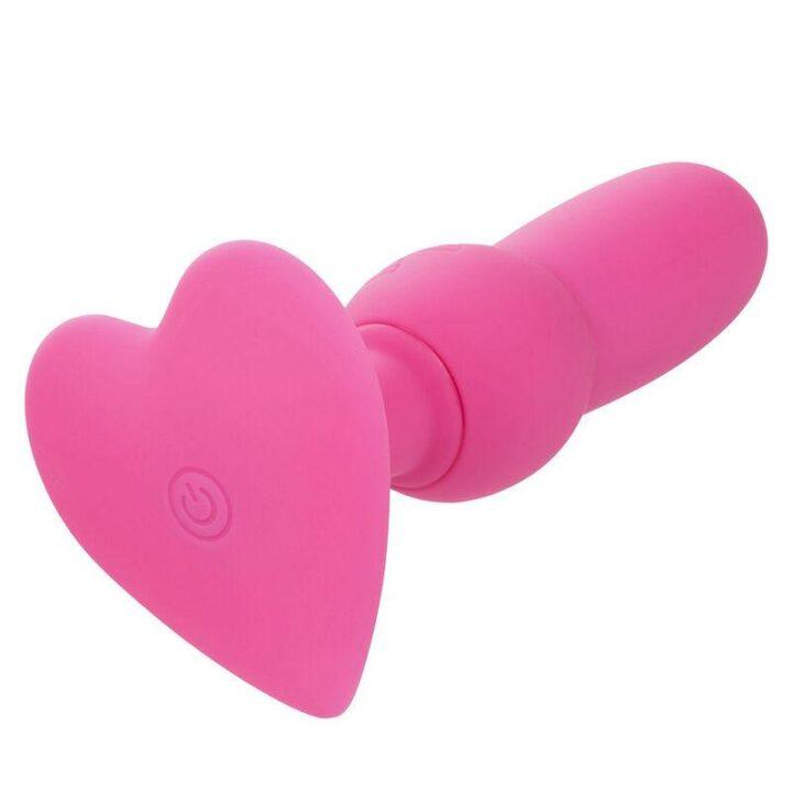 CALEXOTICS - FIRST TIME PLUG ANAL SONDA DE CONTAS 10 VIBRAÇÕES ROSA