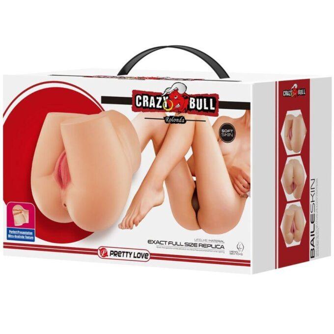 CRAZY BULL - TRASEIRO ROLONDA COM VAGINA E ÂNUS REALISTAS NATURAIS