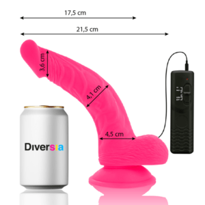 DIVERSIA-DIVERSIA-FLEXIBLE-VIBRATING-DILDO-PINK-21.5-CM-O-4.5-CM-1