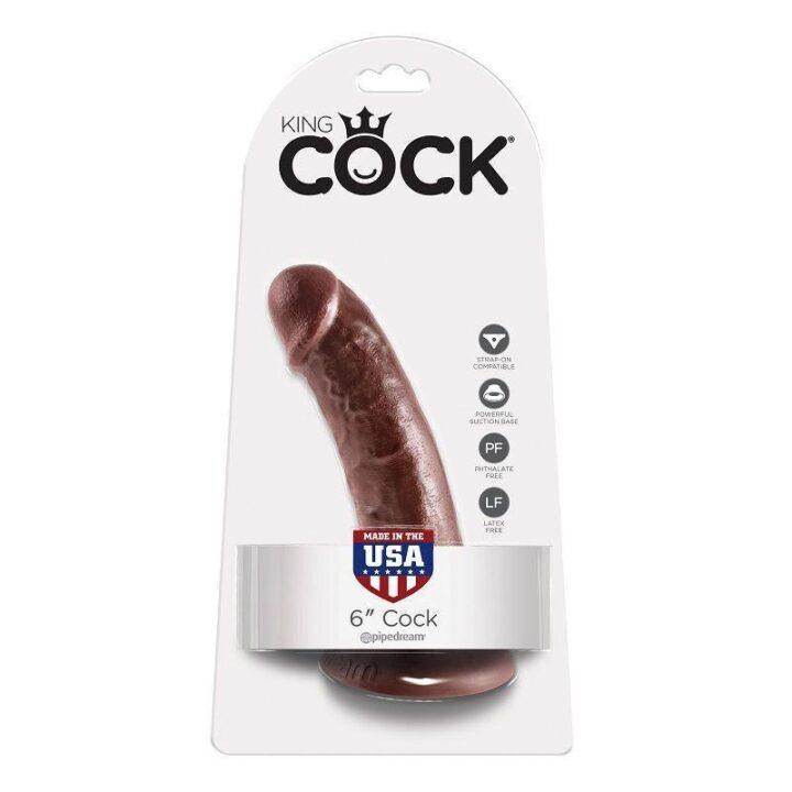 KING COCK - 6" COCK MARROM 15,2 CM