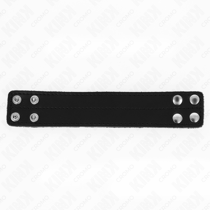 KINK - ANEL DE COURO PARA PÊNIS COM FECHO DE PRESSÃO 18,5 X 3,3 CM