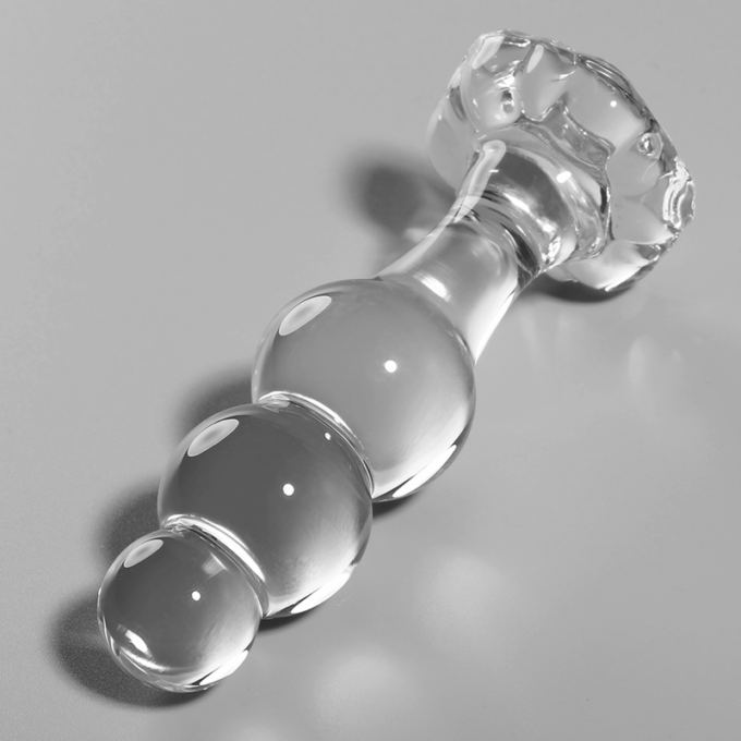 NEBULA SERIES BY IBIZA - MODELO 1 PLUG VIDRO BOROSILICADO TRANSPARENTE 10.5 CM -O- 3 CM