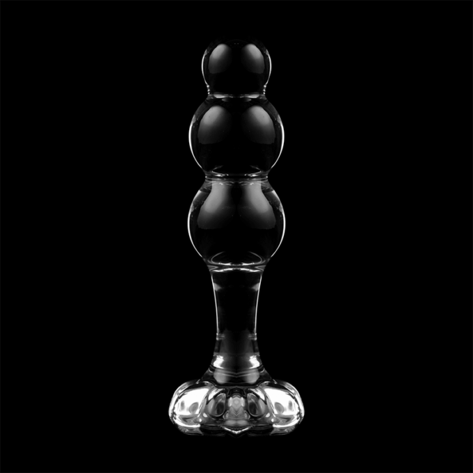 NEBULA SERIES BY IBIZA - MODELO 1 PLUG VIDRO BOROSILICADO TRANSPARENTE 10.5 CM -O- 3 CM