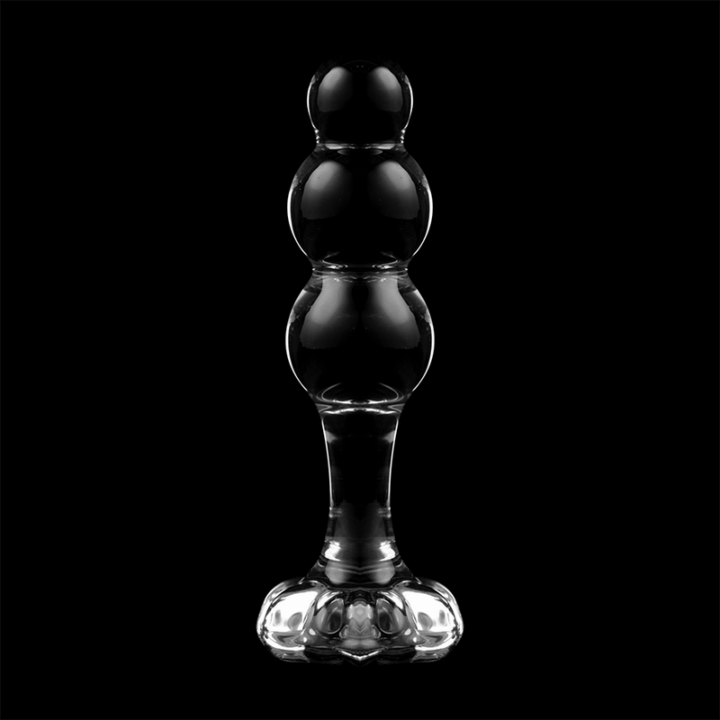 NEBULA SERIES BY IBIZA - MODELO 1 PLUG VIDRO BOROSILICADO TRANSPARENTE 10.5 CM -O- 3 CM