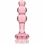 NEBULA SERIES BY IBIZA - MODELO 1 PLUG ANAL VIDRO BOROSILICADO ROSA 10.5 CM -O- 3 CM