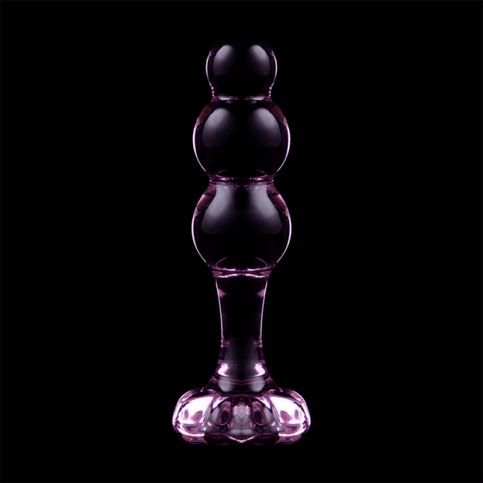 NEBULA SERIES BY IBIZA - MODELO 1 PLUG ANAL VIDRO BOROSILICADO ROSA 10.5 CM -O- 3 CM
