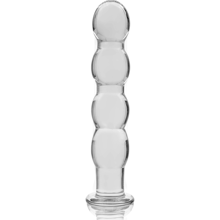 NEBULA SERIES BY IBIZA - MODELO 10 DILDO VIDRO BOROSILICADO TRANSPARENTE 16.5 CM -O- 3.5 CM