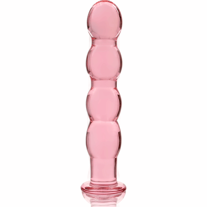 NEBULA SERIES BY IBIZA - MODELO 10 DILDO VIDRO BOROSILICADO ROSA 16.5 CM -O- 3.5 CM
