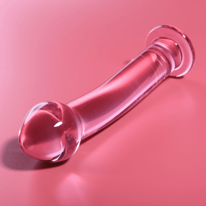 NEBULA SERIES BY IBIZA - MODELO 11 DILDO VIDRO BOROSILICADO ROSA 16 CM -O- 3 CM
