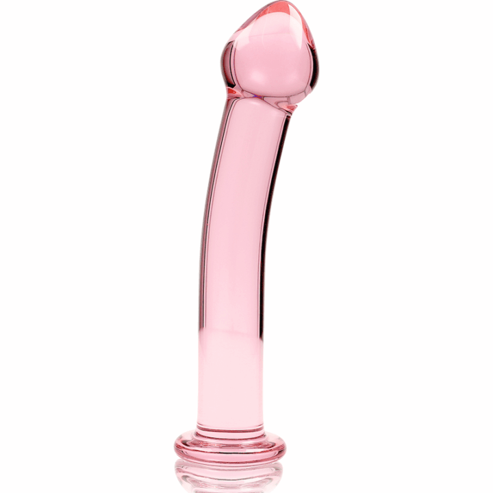 NEBULA SERIES BY IBIZA - MODELO 11 DILDO VIDRO BOROSILICADO ROSA 16 CM -O- 3 CM