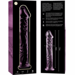 NEBULA SERIES BY IBIZA - MODELO 12 DILDO VIDRO BOROSILICADO ROSA 17 CM -O- 3.5 CM