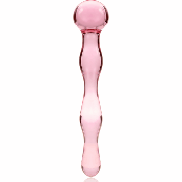 NEBULA SERIES BY IBIZA - MODELO 13 DILDO VIDRO BOROSILICADO ROSA 18 CM -O- 3.5 CM