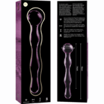 NEBULA SERIES BY IBIZA - MODELO 13 DILDO VIDRO BOROSILICADO ROSA 18 CM -O- 3.5 CM