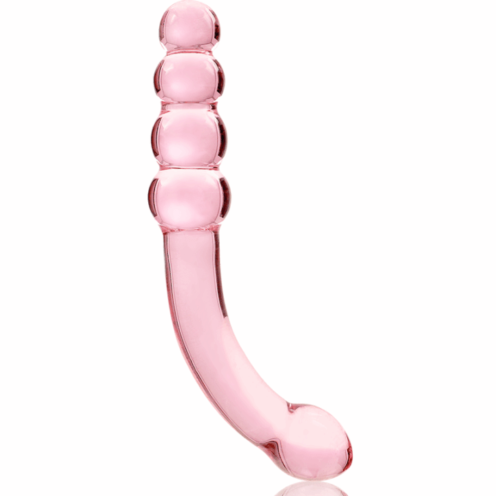 NEBULA SERIES BY IBIZA - MODELO 14 DILDO VIDRO BOROSILICADO ROSA 18.5 CM -O- 3 CM