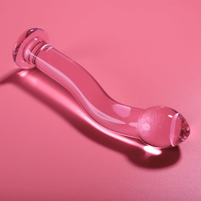 NEBULA SERIES BY IBIZA - MODELO 18 DILDO VIDRO BOROSILICADO ROSA 18.5 CM -O- 3.5 CM