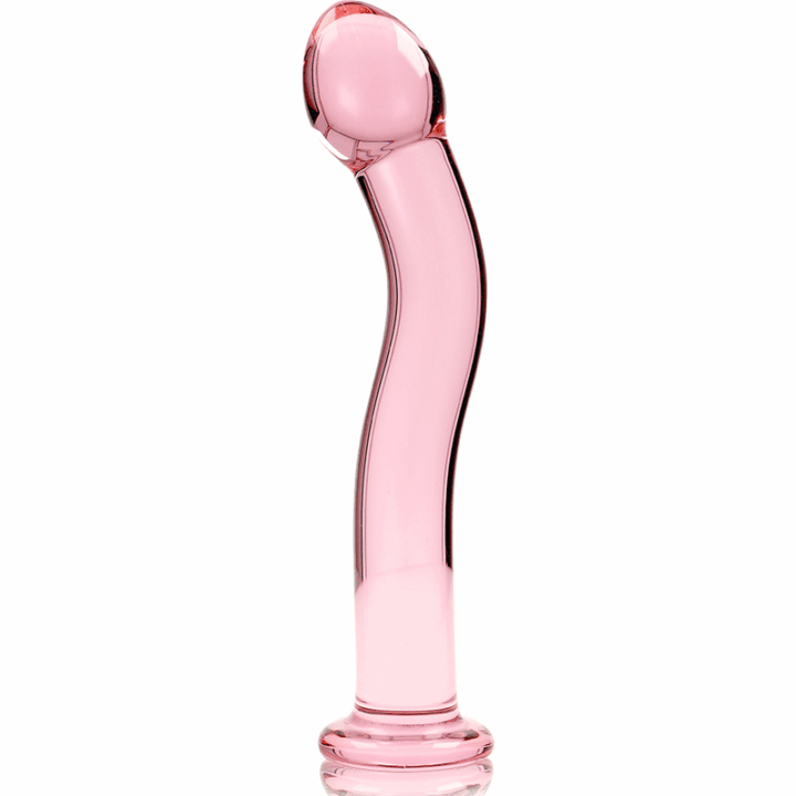 NEBULA SERIES BY IBIZA - MODELO 18 DILDO VIDRO BOROSILICADO ROSA 18.5 CM -O- 3.5 CM