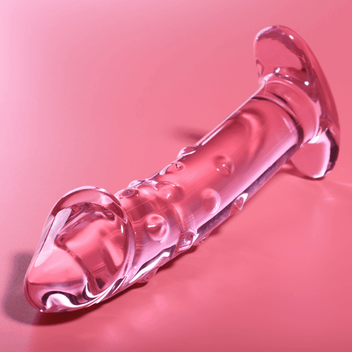 NEBULA SERIES BY IBIZA - MODELO 19 DILDO VIDRO BOROSILICADO ROSA 18.5 CM -O- 4 CM