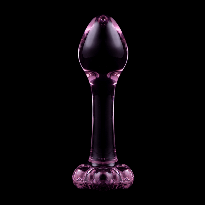 NEBULA SERIES BY IBIZA - MODELO 2 PLUG ANAL VIDRO BOROSILICADO ROSA 11 CM -O- 3.5 CM