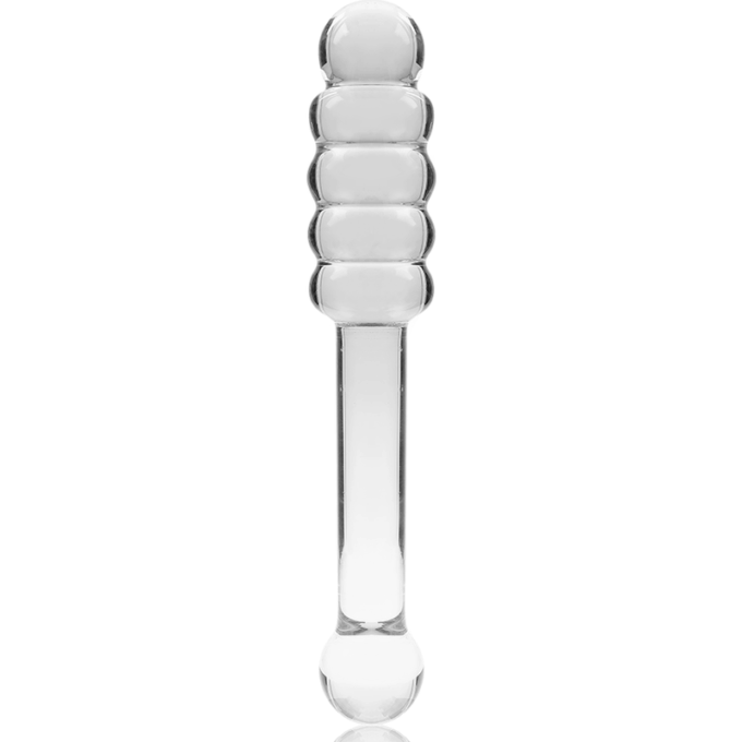 NEBULA SERIES BY IBIZA - MODELO 20 DILDO VIDRO BOROSILICADO TRANSPARENTE 20.5 CM -O- 3 CM