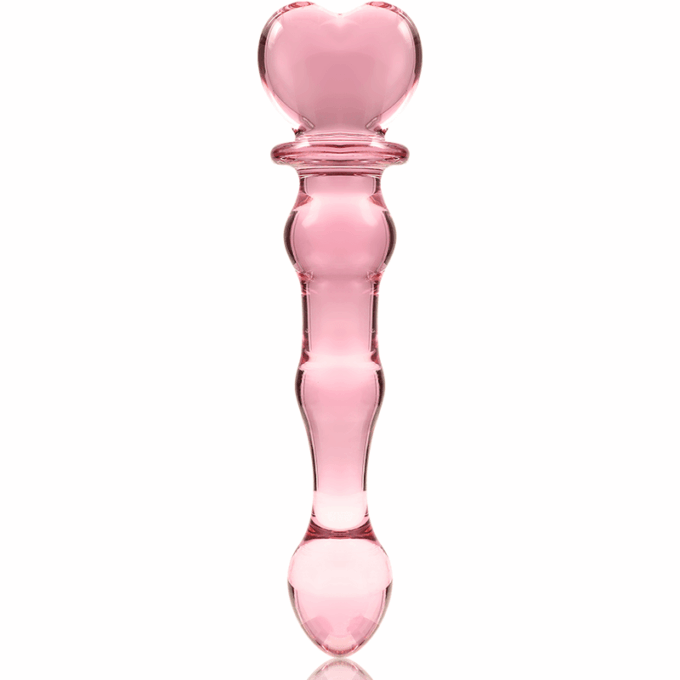 NEBULA SERIES BY IBIZA - MODELO 21 DILDO VIDRO BOROSILICADO ROSA 20.5 CM -O- 3.5 CM