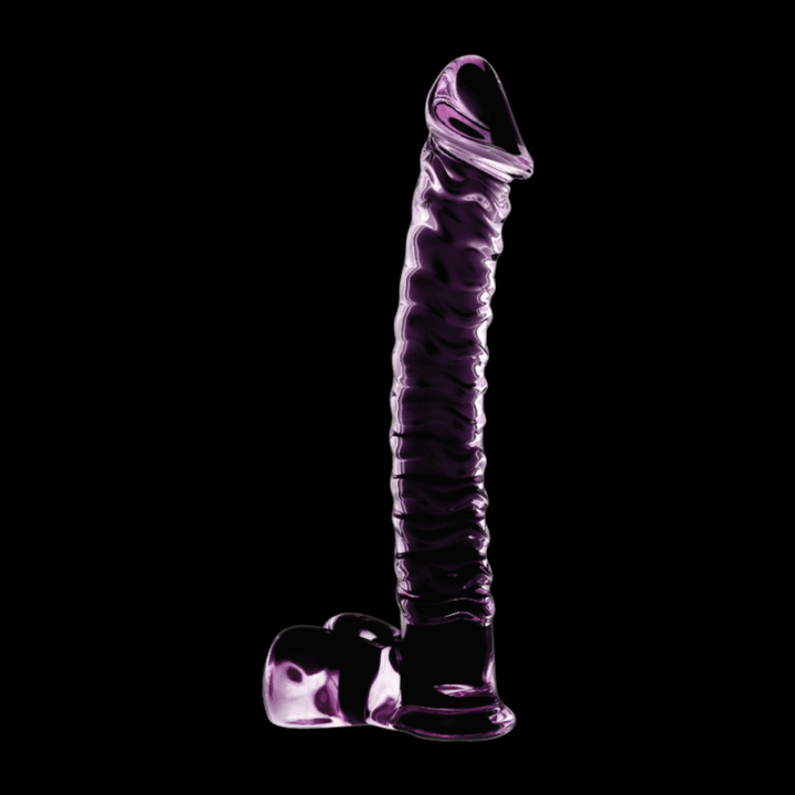 NEBULA SERIES BY IBIZA - MODELO 23 DILDO VIDRO BOROSILICADO ROSA 21.5 CM -O- 4 CM