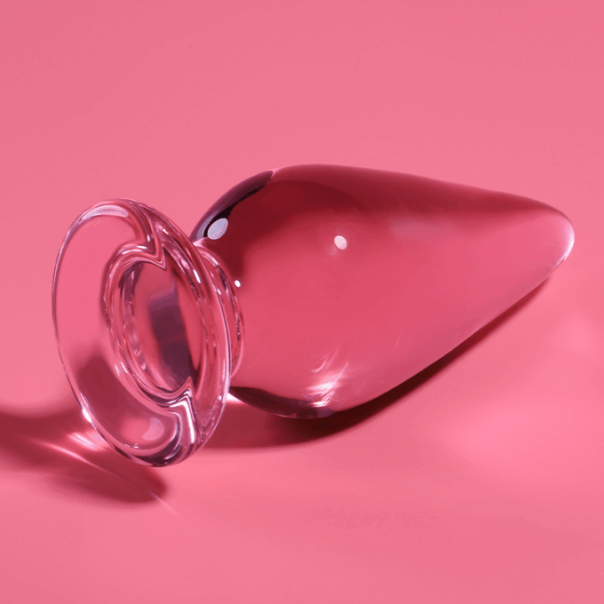 NEBULA SERIES BY IBIZA - MODELO 4 ANAL PLUG VIDRO BOROSILICADO ROSA 11 CM -O- 5 CM