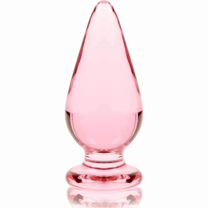 NEBULA SERIES BY IBIZA - MODELO 4 ANAL PLUG VIDRO BOROSILICADO ROSA 11 CM -O- 5 CM