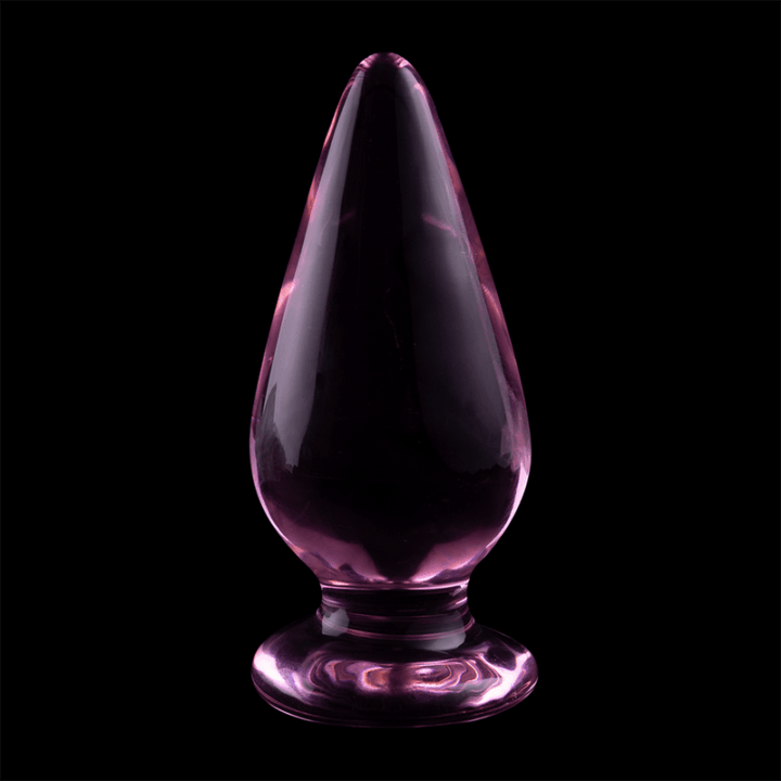 NEBULA SERIES BY IBIZA - MODELO 4 ANAL PLUG VIDRO BOROSILICADO ROSA 11 CM -O- 5 CM