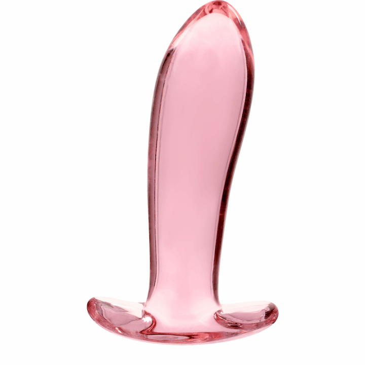 NEBULA SERIES BY IBIZA - MODELO 5 ANAL PLUG VIDRO BOROSILICADO ROSA 12.5 CM -O- 3.5 CM