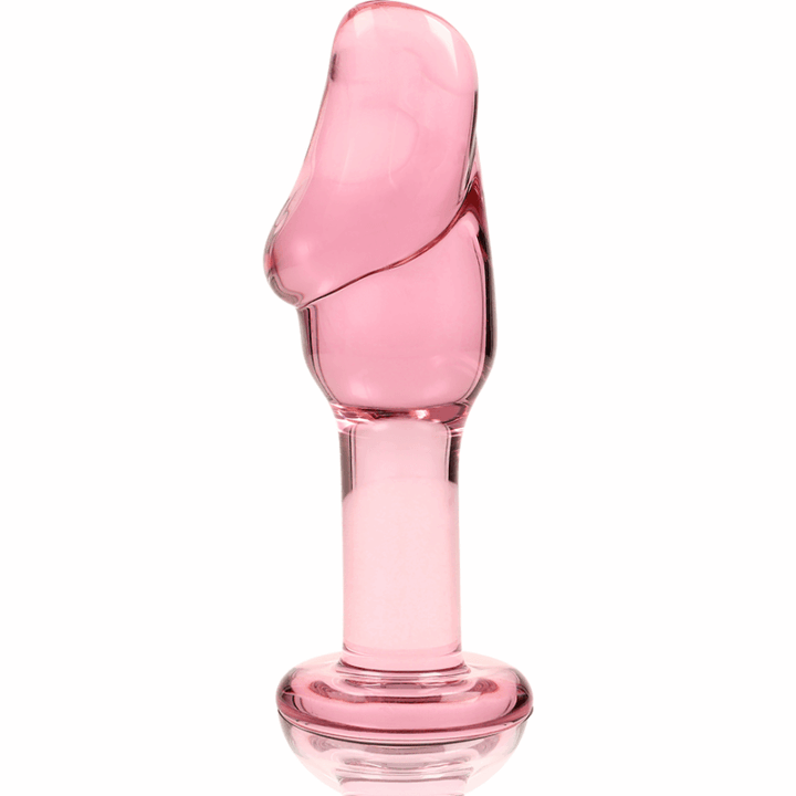 NEBULA SERIES BY IBIZA - MODELO 6 PLUG ANAL VIDRO BOROSILICADO ROSA 12.5 CM -O- 4 CM