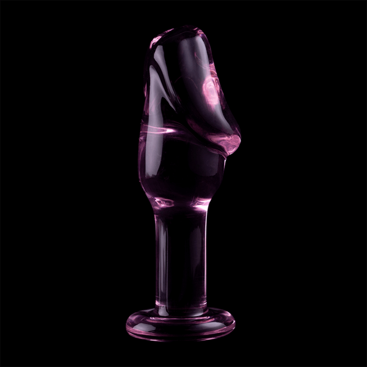 NEBULA SERIES BY IBIZA - MODELO 6 PLUG ANAL VIDRO BOROSILICADO ROSA 12.5 CM -O- 4 CM