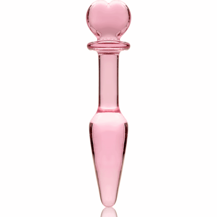 NEBULA SERIES BY IBIZA - MODELO 7 ANAL PLUG VIDRO BOROSILICADO ROSA 13.5 CM -O- 3 CM