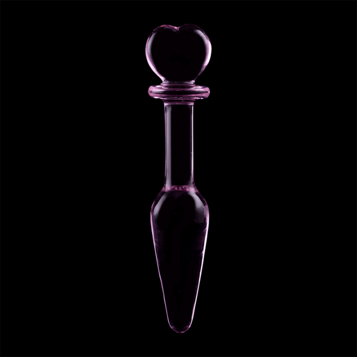 NEBULA SERIES BY IBIZA - MODELO 7 ANAL PLUG VIDRO BOROSILICADO ROSA 13.5 CM -O- 3 CM
