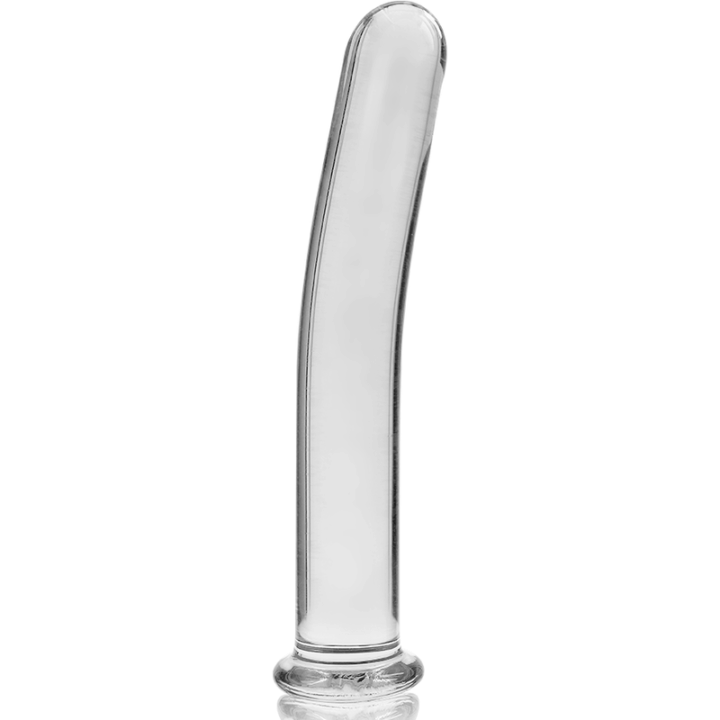 NEBULA SERIES BY IBIZA - MODELO 9 DILDO VIDRO BOROSILICADO TRANSPARENTE 15.5 CM -O- 2.5 CM