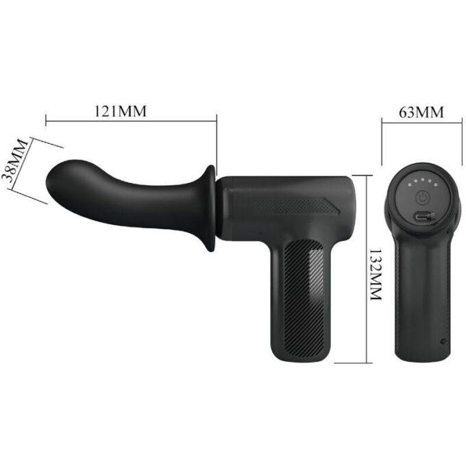 PRETTY LOVE - DJ DOCTOR MASSAGER 5 CONFIGURAÇÕES PRETO