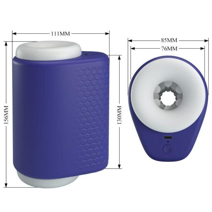 PRETTY LOVE - DJ LADY MASTURBADOR MASCULINO COM VIBRAÇÃO 5 AJUSTES ROXO