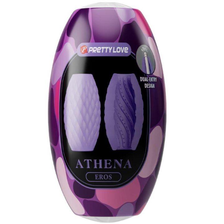 PRETTY LOVE - MASTURBADOR MASCULINO SILICONE ATHENA EROS ROXO