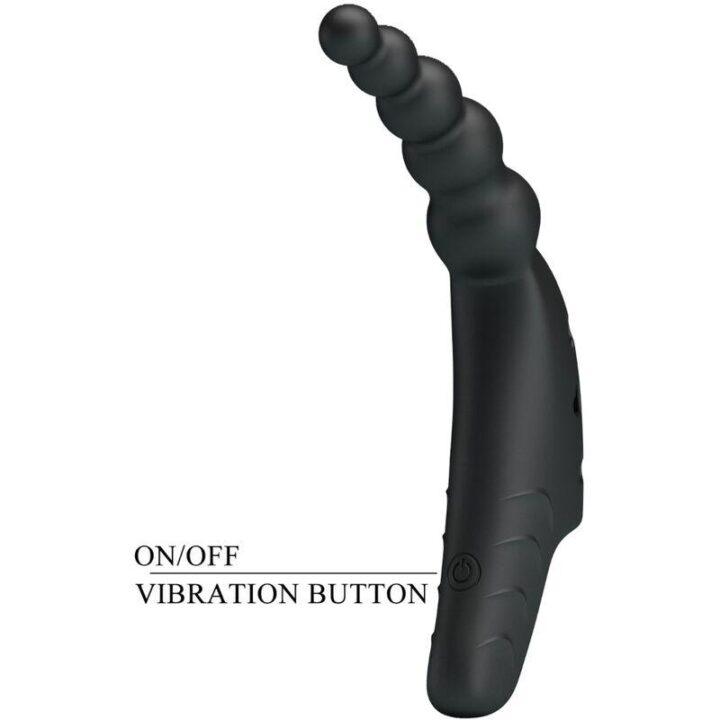 PRETTY LOVE - VIBRADOR DE DEDO JORDIN 10 VIBRAÇÕES PRETO
