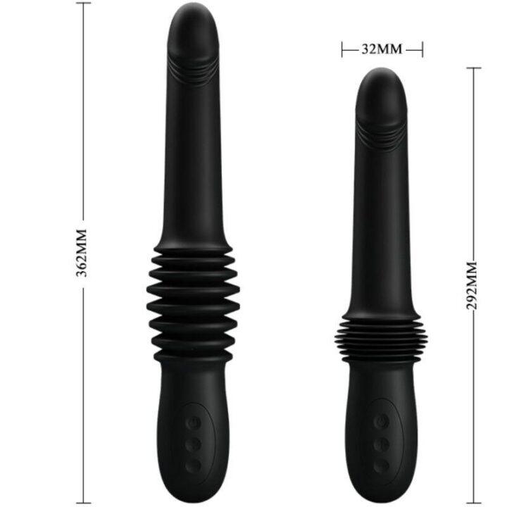 PRETTY LOVE - VIBRADOR PAZUZU 3 MODOS DE IMPULSO PRETO