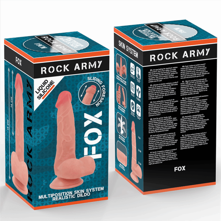 ROCKARMY - SILICONE LÍQUIDO FOX 19 CM -O- 3,2 CM