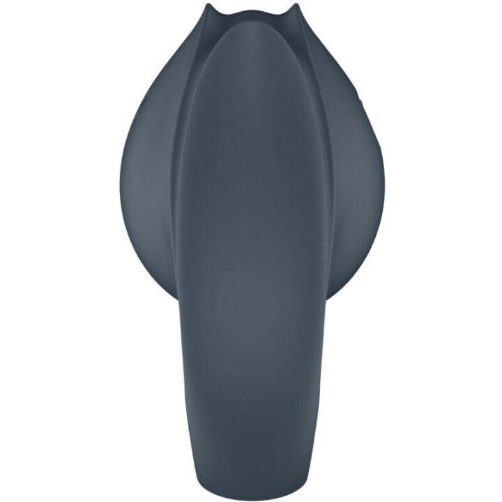 SATISFYER - PERFECT PAIR 2 MULTIVIBRANTES 2 EM 1 ANEL PARA PÊNIS E ESTIMULADOR DE DEDO CINZA