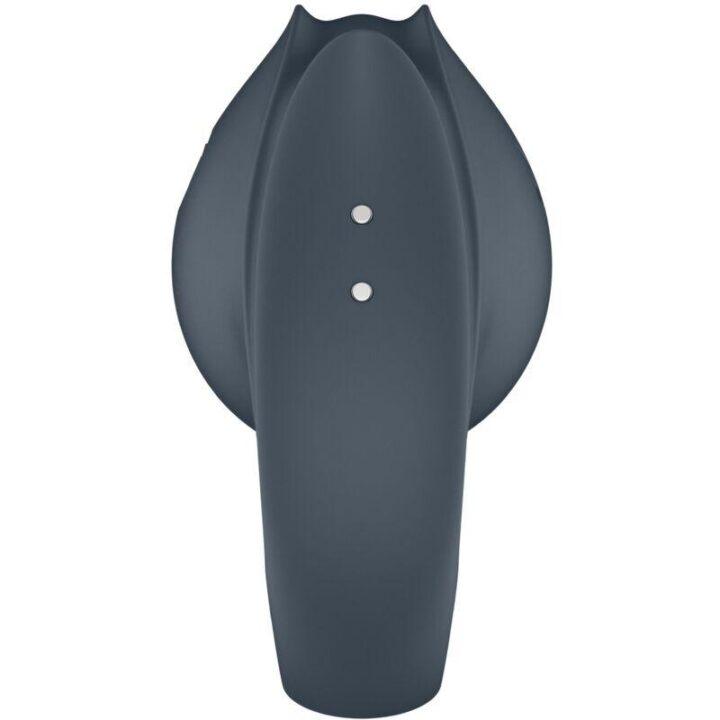 SATISFYER - PERFECT PAIR 2 MULTIVIBRANTES 2 EM 1 ANEL PARA PÊNIS E ESTIMULADOR DE DEDO CINZA