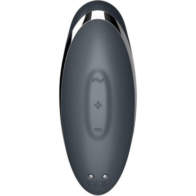SATISFYER - TAP & CLIMAX 2 VIBRADOR E ESTIMULADOR CINZA