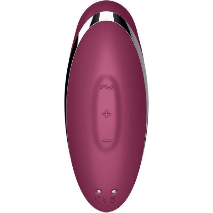 SATISFYER - TAP & CLIMAX 2 VIBRADOR & ESTIMULADOR VERMELHO