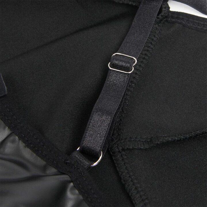 SUBBLIME - 955373 VESTIDO COM ALÇAS DE COURO PRETO S/M