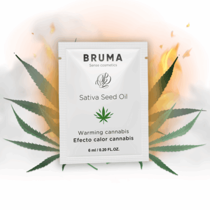 BRUMA - SATIVA SEED OIL SLIDING GEL AQUECEDOR SABOR CANNABIS 6 ML