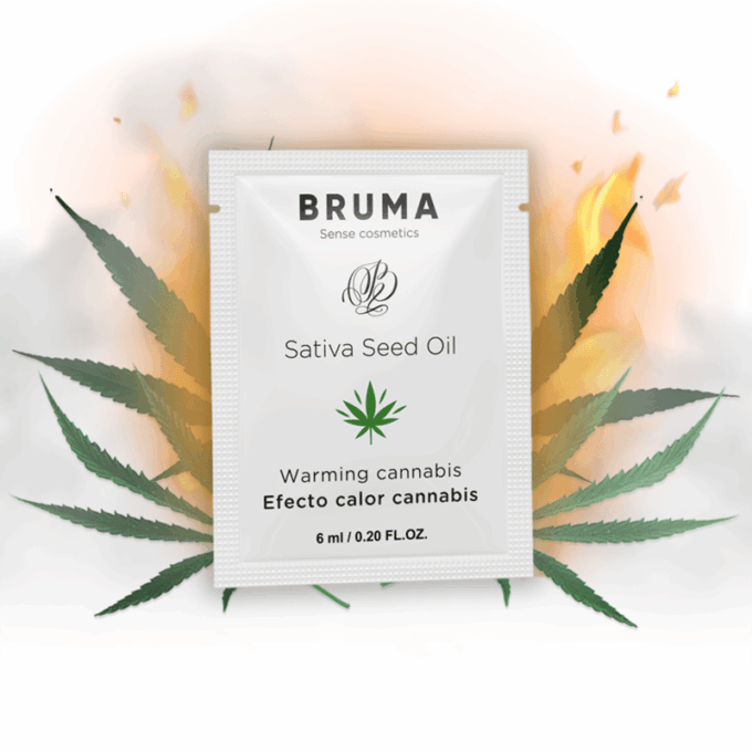 BRUMA - SATIVA SEED OIL SLIDING GEL AQUECEDOR SABOR CANNABIS 6 ML