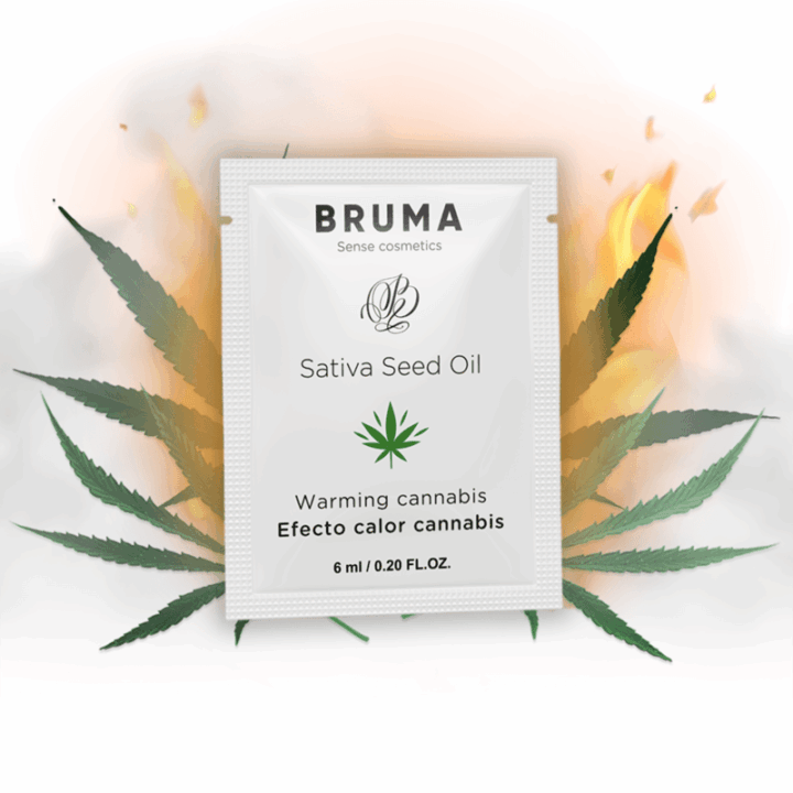 BRUMA - SATIVA SEED OIL SLIDING GEL AQUECEDOR SABOR CANNABIS 6 ML