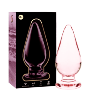 NEBULA SERIES BY IBIZA - MODELO 4 ANAL PLUG VIDRO BOROSILICADO ROSA 11 CM -O- 5 CM